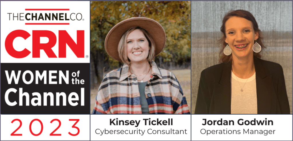 Edafio, an Arkansas-based IT and Cybersecurity consulting firm, announced today that two of its women leaders, Kinsey Tickell, Cybersecurity Consultant, and Jordan Godwin, Operations Director, have been named to CRN's Women of the Channel list for 2023. The CRN Women of the Channel list