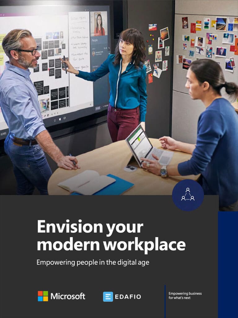PDF thumbnail: envision your modern workplace. Empowering people in the digital age.
