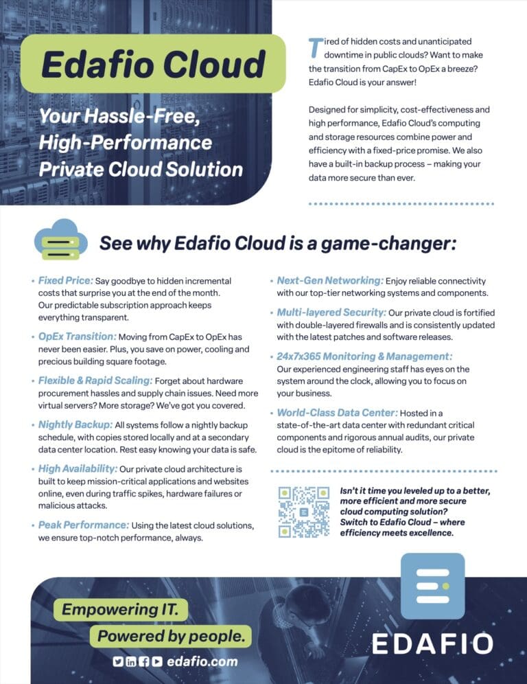 PDF thumbnail - Edafio Cloud overview